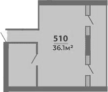 Объект, 36.1 м², 5/5 этаж, ЖК «Апартаментный комплекс Мореин»