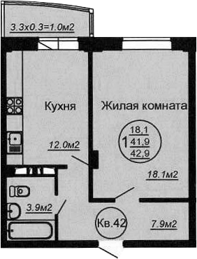 1-комн. Кубаночка