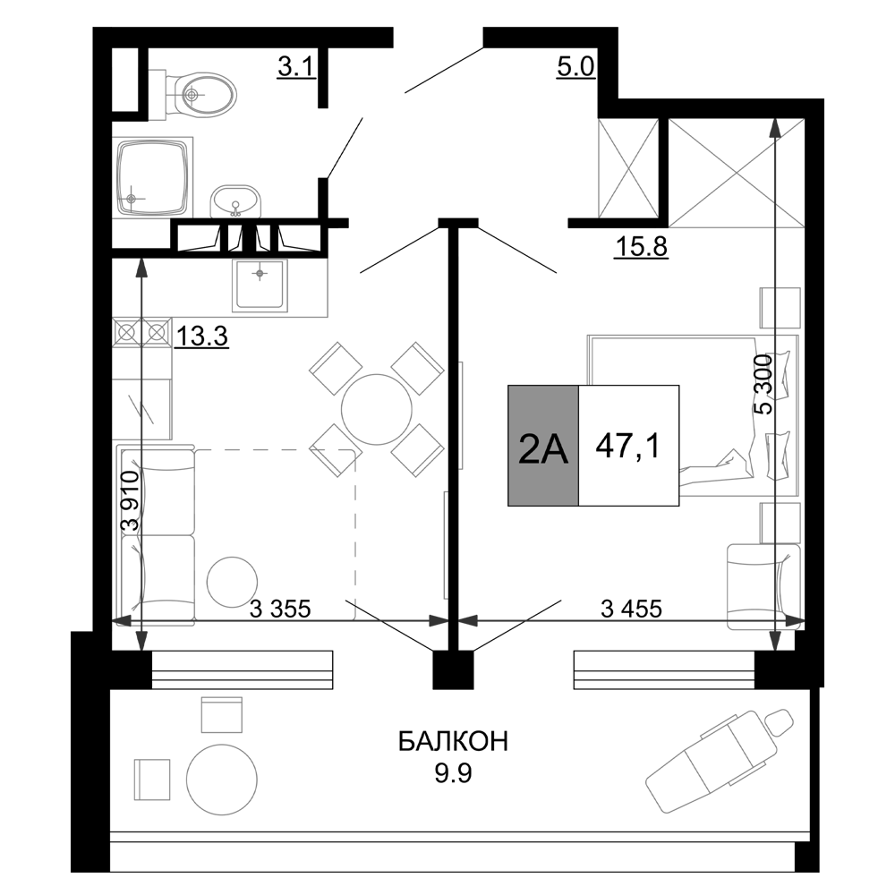 Продается 2-комн. квартира, 37.2 м²