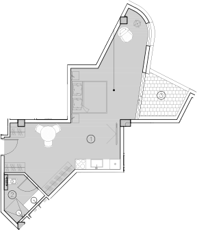 Студия, 44 м², 4/4 этаж, ЖК «ГК Livingston Grand Resort&Spa»