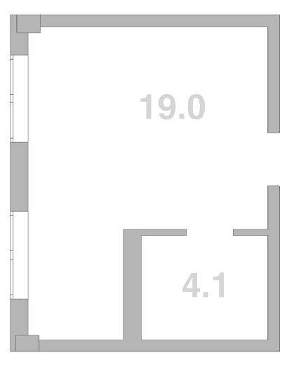 Продается 1-комн. квартира, 23.1 м²