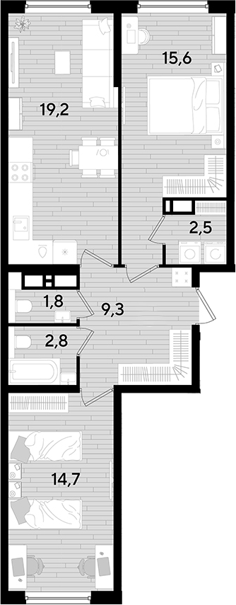 2-комн. DОГМА ПАРК