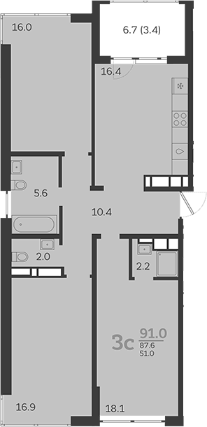 4-комн. Все Свои VIP