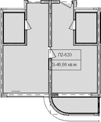 Объект, 46.66 м², 6/8 этаж, ЖК «Гостиничный комплекс Royal Beach Sochi»