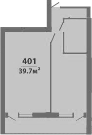 Объект, 39.7 м², 4/5 этаж, ЖК «Апартаментный комплекс Мореин»