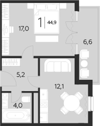1-комн. LeePrime Residences Polyana Sochi