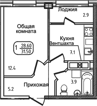 1-комн. Уют. Дарстрой