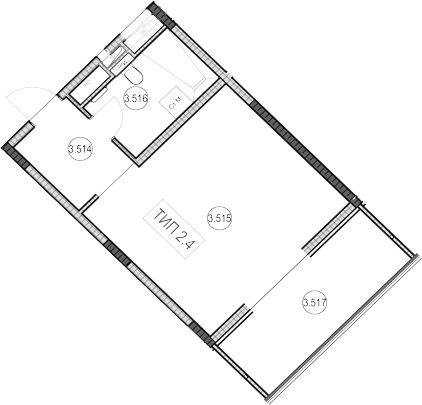 Продается 1-комн. квартира, 33.3 м²