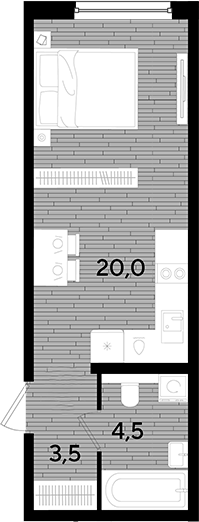 Продается 1-комн. квартира, 28 м²