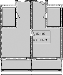 Объект, 51.4 м², 4/8 этаж, ЖК «Гостиничный комплекс Royal Beach Sochi»