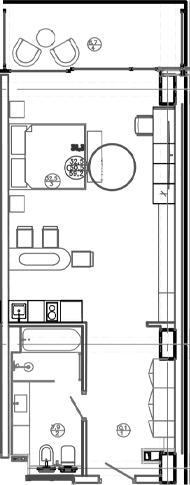 Студия, 52.9 м², 3/8 этаж, ЖК «Mandarin Garden Hotel»