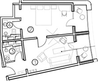 2-комн., 38.9 м², 4/11 этаж, ЖК «ГК Livingston Grand Resort&Spa»