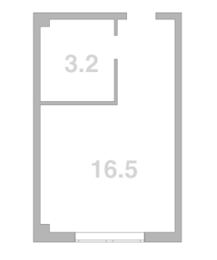 Продается 1-комн. квартира, 19.7 м²