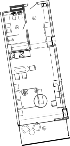 Студия, 47 м², 3/8 этаж, ЖК «Mandarin Garden Hotel»