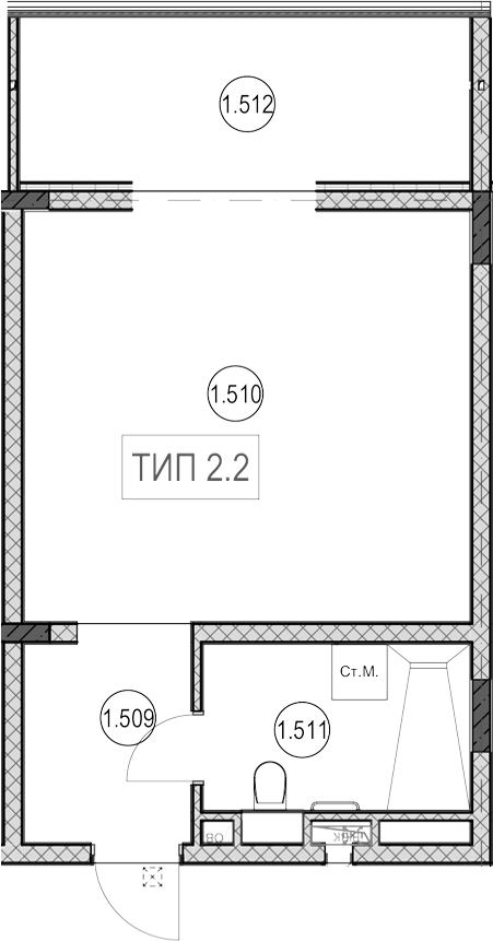 Продается 1-комн. квартира, 30.9 м²