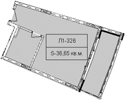 Объект, 36.42 м², 3/6 этаж, ЖК «Гостиничный комплекс Royal Beach Sochi»
