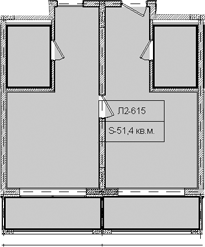 Объект, 51.4 м², 6/8 этаж, ЖК «Гостиничный комплекс Royal Beach Sochi»