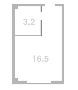 Объект, 19.7 м², 2/2 этаж, ЖК «Жемчужина Мысхако»