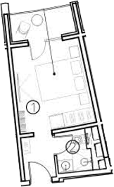 Студия, 16.9 м², 8/11 этаж, ЖК «ГК Livingston Grand Resort&Spa»