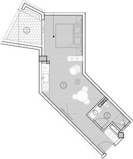 Студия, 34.8 м², 3/4 этаж, ЖК «ГК Livingston Grand Resort&Spa»