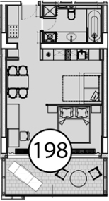 Студия, 54 м², 4/9 этаж, ЖК «Гостиничный комплекс Поляна Пик»
