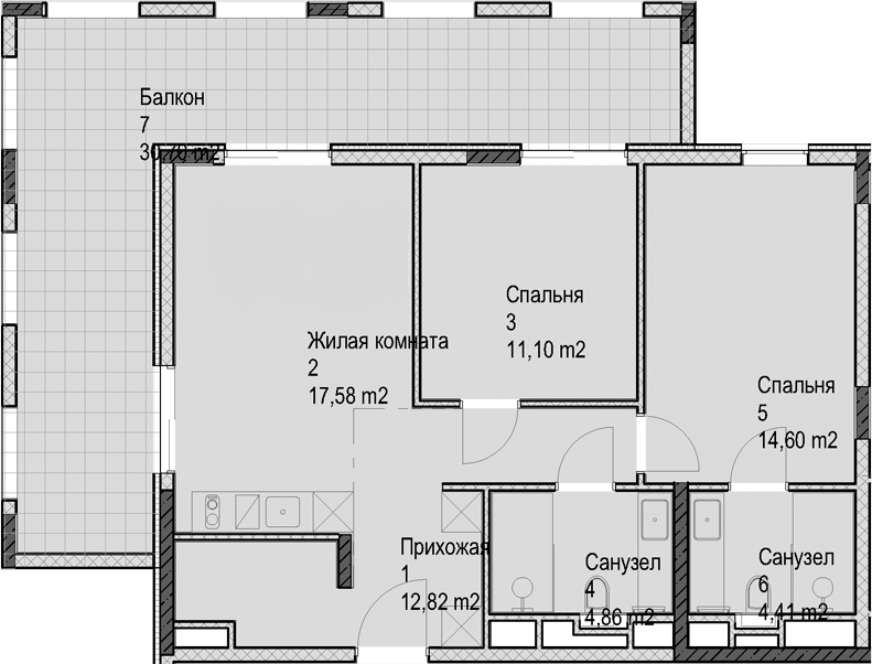 3-комн. Гостиничный комплекс Николай 1