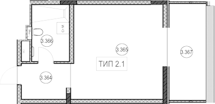 Продается 1-комн. квартира, 30.8 м²