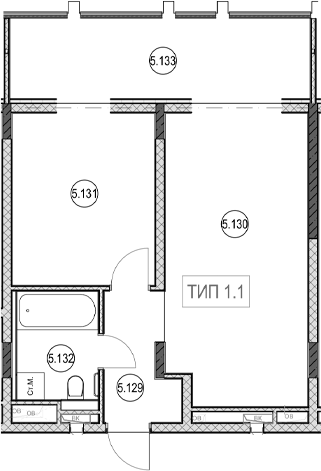 Продается 2-комн. квартира, 40.7 м²