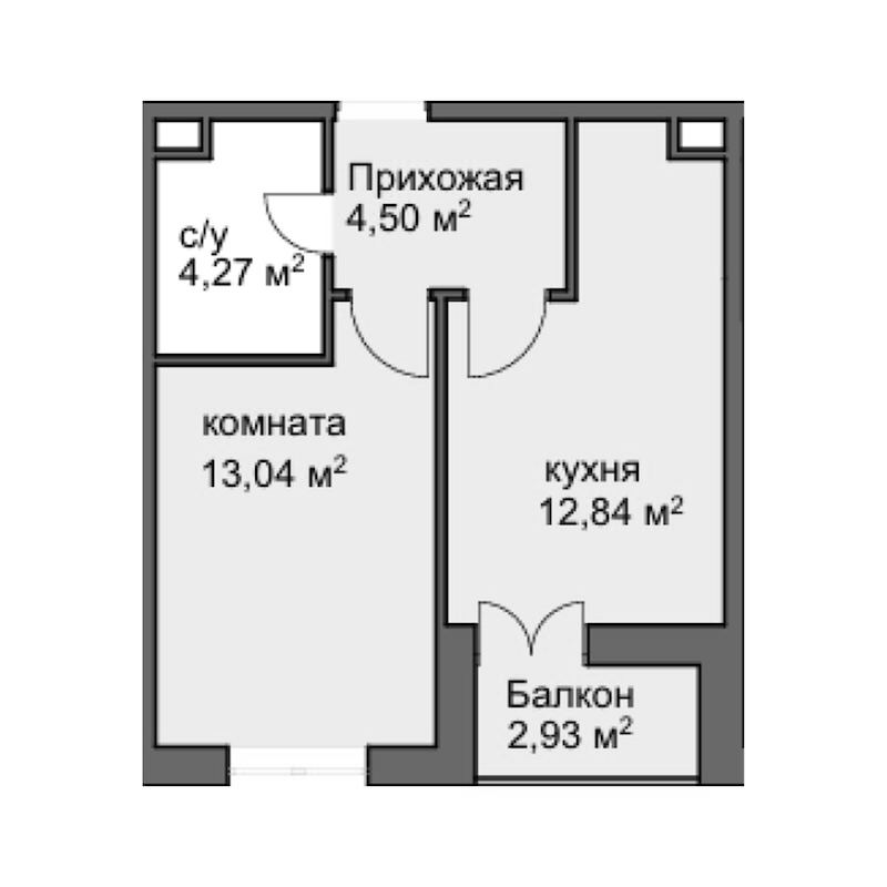 1-комн. Центральный двор