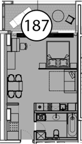 Студия, 57.4 м², 3/9 этаж, ЖК «Гостиничный комплекс Поляна Пик»