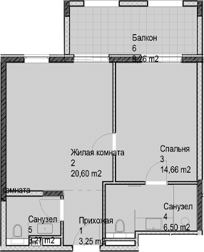 Продается 2-комн. квартира, 48.3 м²