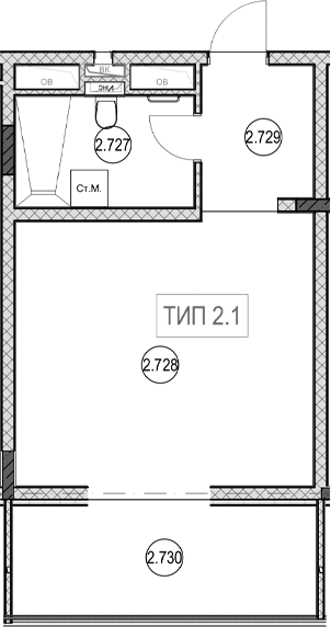 Продается 1-комн. квартира, 30.8 м²
