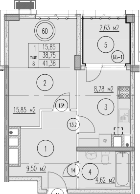 1-комн. Agoy Park Residence by Lavicon