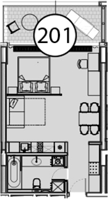 Студия, 54.9 м², 4/9 этаж, ЖК «Гостиничный комплекс Поляна Пик»