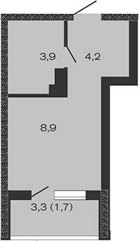 Продается 1-комн. квартира, 17 м²