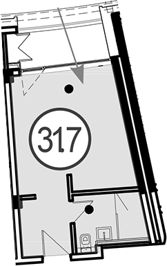 Студия, 31.7 м², 2/4 этаж, ЖК «Гостиничный комплекс GRAND CASCADE»
