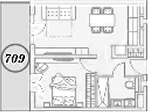 2-комн., 40.3 м², 7/9 этаж, ЖК «ГК Сан Гарден Хотел&СПА»
