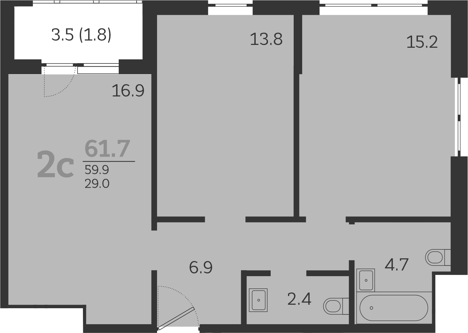 3-комн. Все Свои VIP