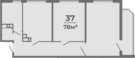 Объект, 71.3 м², 7/9 этаж, ЖК «Мореин»