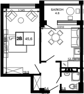 1-комн. Гостиничный комплекс Мореград