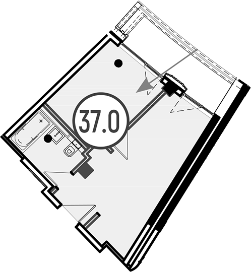 Продается 1-комн. квартира, 37 м²