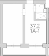 Объект, 37.2 м², 2/4 этаж, ЖК «Комплекс Luciano»
