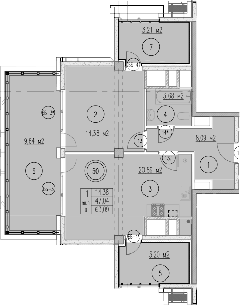 1-комн. Agoy Park Residence by Lavicon