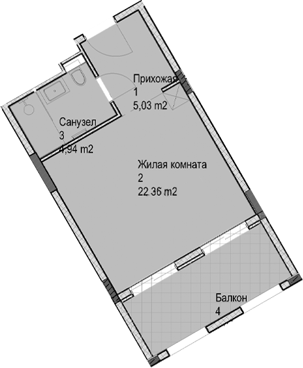 Продается 1-комн. квартира, 32.3 м²