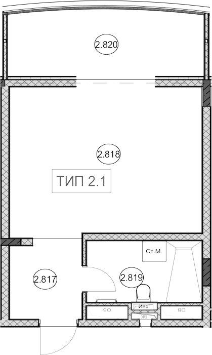 Продается 1-комн. квартира, 30.8 м²