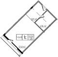 Продается 1-комн. квартира, 27.53 м²