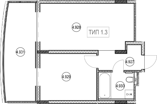 Продается 2-комн. квартира, 40.3 м²