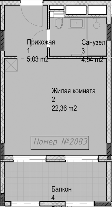 Продается 1-комн. квартира, 32.3 м²