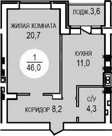 1-комн. Кубанская усадьба. ООО СЗ Кубанская усадьба