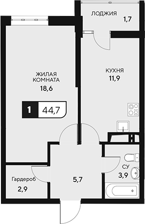 1-комн. 18/3